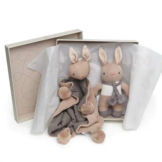 Threadbear Design US Baby Threads Taupe Bunny Gift Set