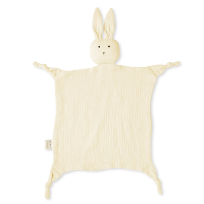 Ali+Oli Cuddle Security Blanket Soft Muslin Cotton - Bunny (Natural)