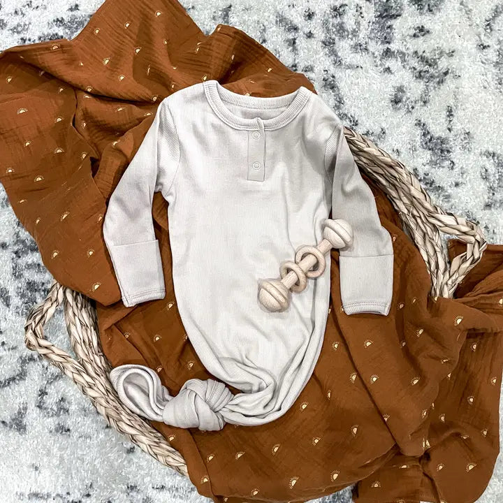 Boho + Babe Knotted Baby Gown