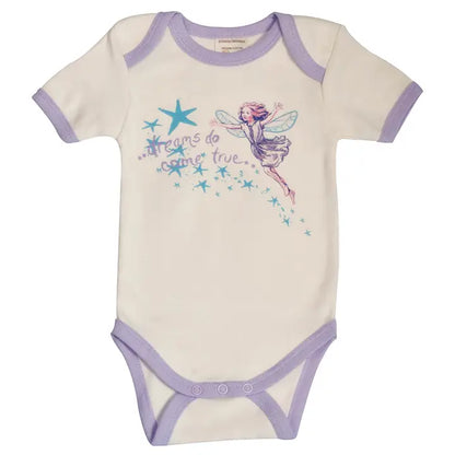 Healthy Body Head To Toe Organic Cotton Short Sleeved Onesie/Bodysuit