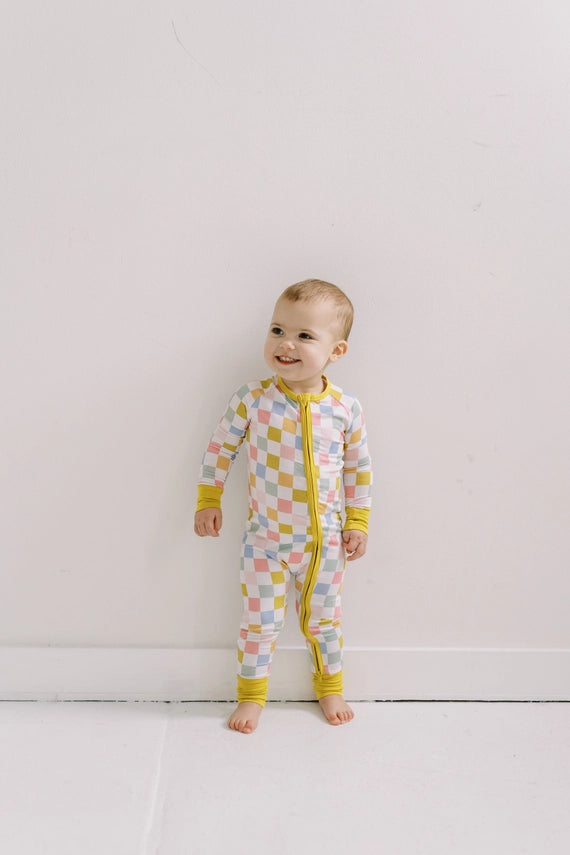 Polished Prints Smiley, Bamboo Baby Sleeper | Baby Pajamas, Bamboo Clothes