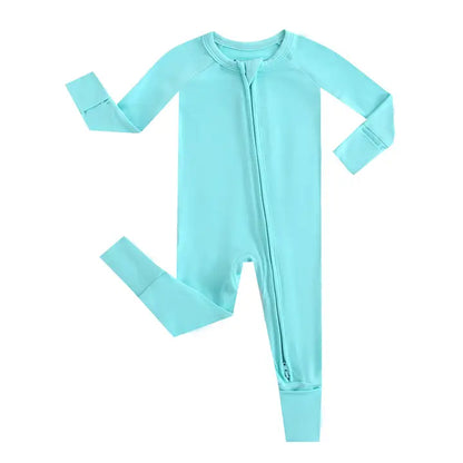 Luxie Charm Turquoise Zippered Romper Nicu Friendly Micro-Preemie