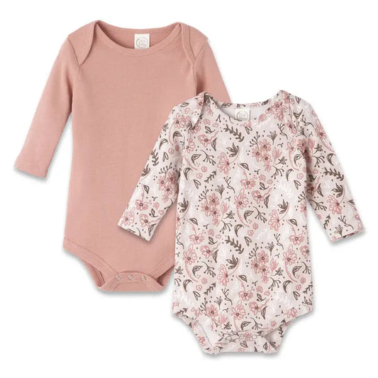 Tesa Babe Wildflowers Set of 2 Baby Bodysuits